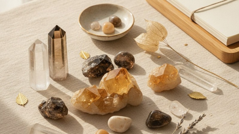 黃水晶與煙晶的晨間整理：讓日常重新聚焦